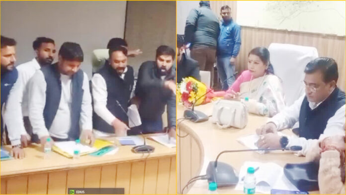 नगर निगम की पहली बैठक में हंगामा, कांग्रेस पार्षदों ने लगाए गंभीर आरोप