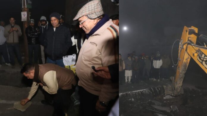 रात में सड़क पर उतरे मेयर, काशीपुर विकास की नई तस्वीर बनी