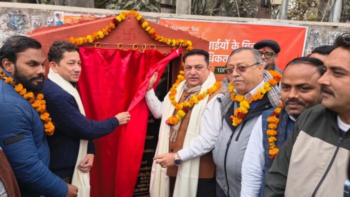 हरियाली के संकल्प के साथ महापौर दीपक बाली ने रखा विकास का शिलान्यास