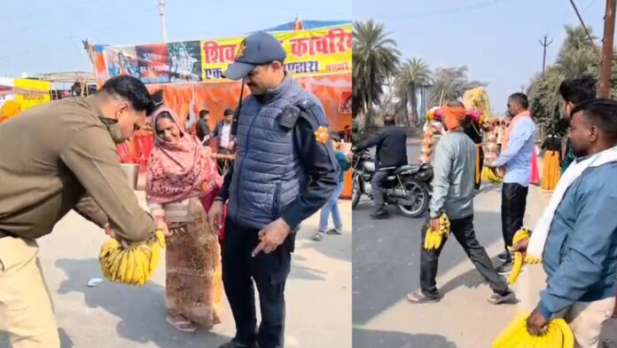 पुलिस सेवा और श्रद्धा का संगम कांवरियों के साथ दिखा