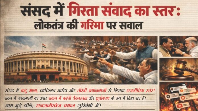 संसदीय मर्यादा की गिरती दीवारें और लोकतंत्र के सर्वोच्च मंदिर में शब्दों का अनथक महासंग्राम