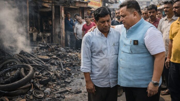 मेयर दीपक बाली ने पीड़ित अनिल कुमार शर्मा को दिया सहारा