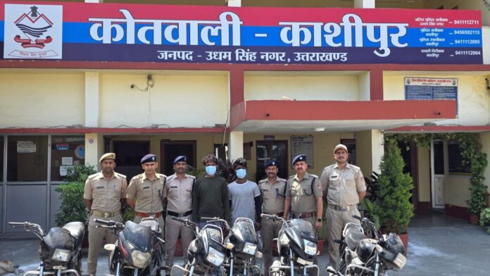 खाकी के शिकंजे में बाइक चोर गिरोह और बरामदगी का जखीरा