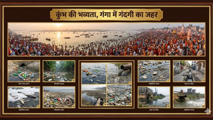 भव्य कुंभ की तैयारी, पर गंगा में गंदा नाला भारी
