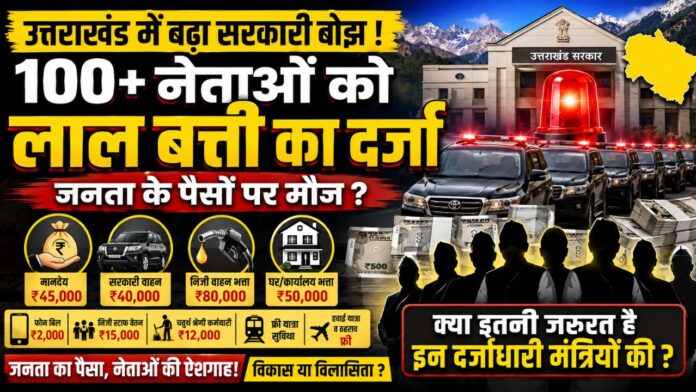 सरकारी गाड़ी और भारी-भरकम लाव-लश्कर का ठाठ भोगते विशिष्ट दर्जाधारी नेता।