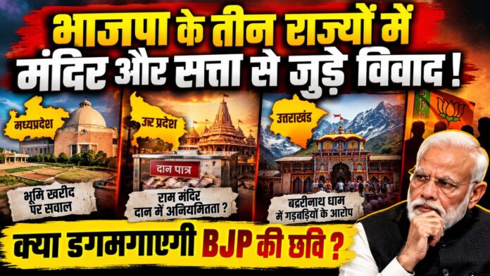तीन राज्यों के मंदिर विवाद से घिरी भाजपा, बढ़े सियासी सवाल