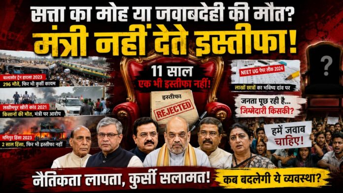 सत्ता के गलियारे में कुर्सी सलामत, सड़कों पर बिलखती नैतिकता!