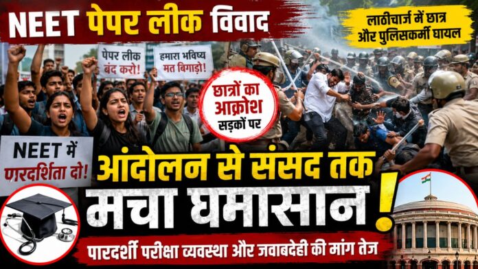लाठीचार्ज के बाद न्याय मांगते छात्रों का उफनता जनआक्रोश देशभर गूंजा