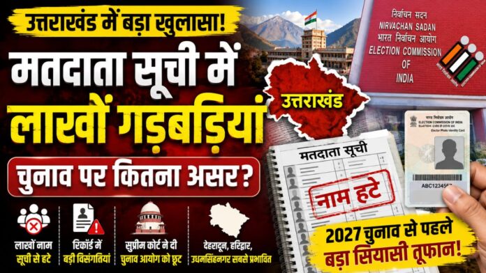 मतदाता सूची की विसंगतियों ने उत्तराखंड की राजनीति में हलचल मचाई।
