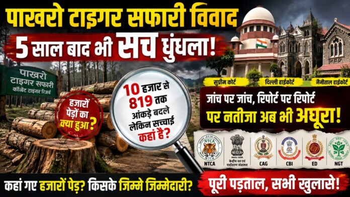 पाखरो सफारी में पेड़ों की कटाई, पांच साल बाद भी सवाल बरकरार