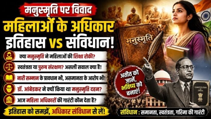 मनुस्मृति से संविधान तक महिला अधिकारों पर फिर छिड़ी बड़ी बहस